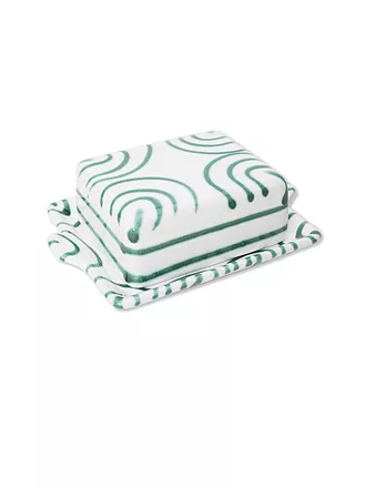 GMUNDNER KERAMIK | Beurrier "Grün Geflammt" 125g | 